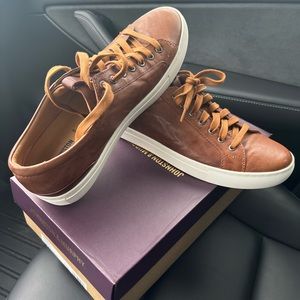 Johnston and Murphy BANKS Tan Washed Sheepskin NEW SIZE 11